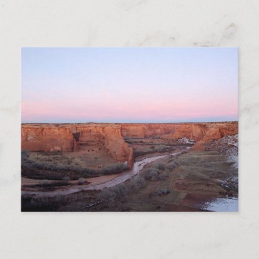Sunset at Canyon de Chelly Briefkaart (Voorkant)