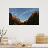 Sunset at Canyon Junction in Zion National Park Poster (Keuken)
