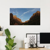 Sunset at Canyon Junction in Zion National Park Poster (Thuiskantoor)