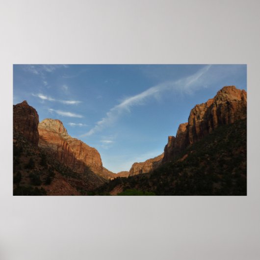 Sunset at Canyon Junction in Zion National Park Poster (Voorkant)