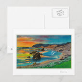 Sunset at Cape San SebastianCoast Briefkaart (Voorkant / Achterkant)