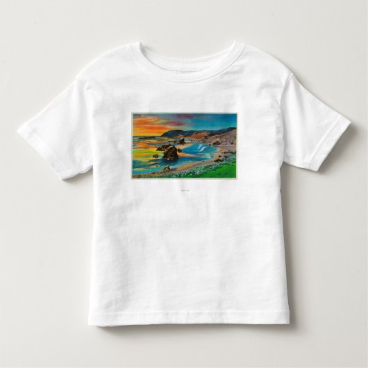 Sunset at Cape San SebastianCoast Kinder Shirts (Voorkant)
