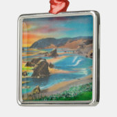 Sunset at Cape San SebastianCoast Metalen Ornament (Links)