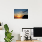 Sunset at Capo Caccia, Alghero, Sardinië, Italië Poster (Thuiskantoor)