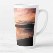 Sunset at Caroga Lake, NY Latte Mok (Rechts)