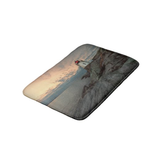 Sunset at Castle Hill Lighthouse Badmat (Gekanteld)