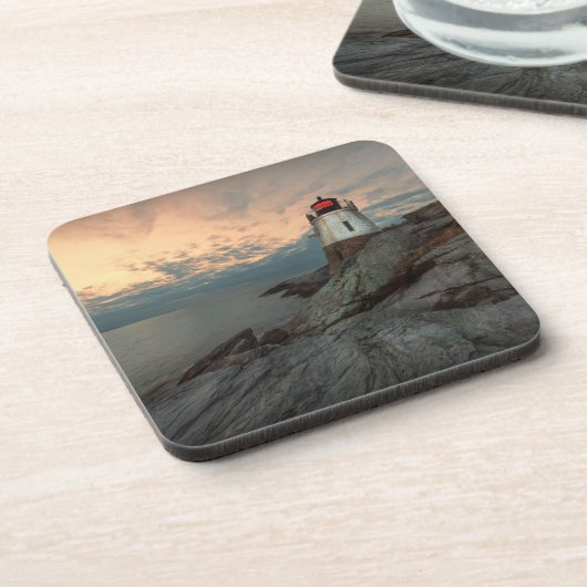 Sunset at Castle Hill Lighthouse Drankjes Onderzetter (Linkerzijde)