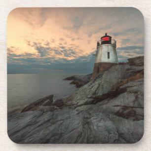 Sunset at Castle Hill Lighthouse Drankjes Onderzetter