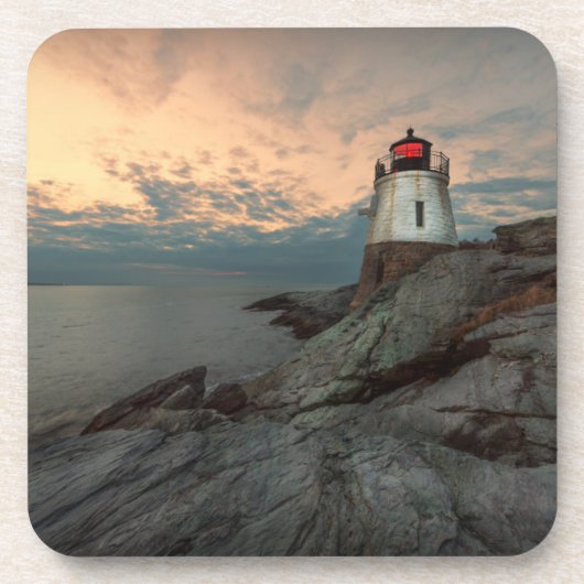 Sunset at Castle Hill Lighthouse Drankjes Onderzetter (Voorkant)