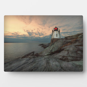 Sunset at Castle Hill Lighthouse Fotoplaat