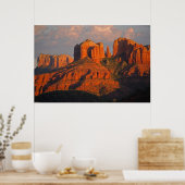 Sunset at Cathedral Rock 394 Poster (Keuken)