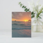 Sunset at Clearwater Beach Briefkaart (Staand voorkant)