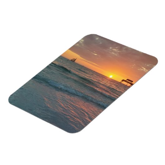Sunset at Clearwater Beach Magneet (Linkerzijde)