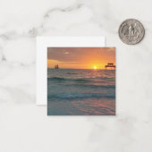 Sunset at Clearwater Beach Magnet Notitiekaartje (Voorkant / Achterkant in situ)