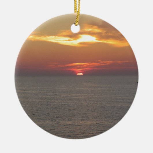 Sunset at Clearwater Keramisch Ornament (Voorkant)