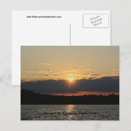 Sunset at Codorus State Park Briefkaart (Voorkant / Achterkant)
