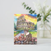 Sunset at Coliseum Briefkaart (Staand voorkant)