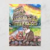Sunset at Coliseum Briefkaart (Voorkant)