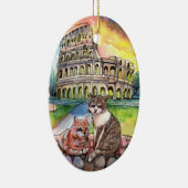 Sunset at Coliseum Keramisch Ornament (Rechts)