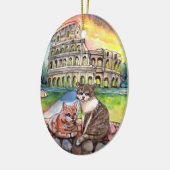 Sunset at Coliseum Keramisch Ornament (Links)