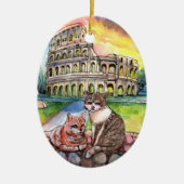 Sunset at Coliseum Keramisch Ornament (Voorkant)