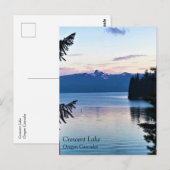 Sunset at Crescent Lake, Briefkaart Oregon (Voorkant / Achterkant)