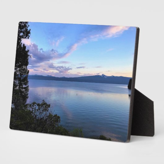 Sunset at Crescent Lake, OR Fotoplaat (Zijkant)
