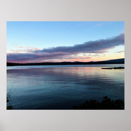 Sunset at Crescent Lake, OR Poster (Voorkant)