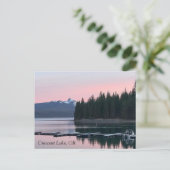 Sunset at Crescent Lake, Oregon Briefkaart (Staand voorkant)