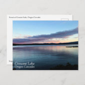 Sunset at Crescent Lake, Oregon Briefkaart (Voorkant / Achterkant)