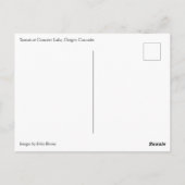 Sunset at Crescent Lake, Oregon Briefkaart (Achterkant)