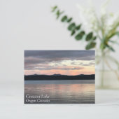 Sunset at Crescent Lake, Oregon Briefkaart (Staand voorkant)