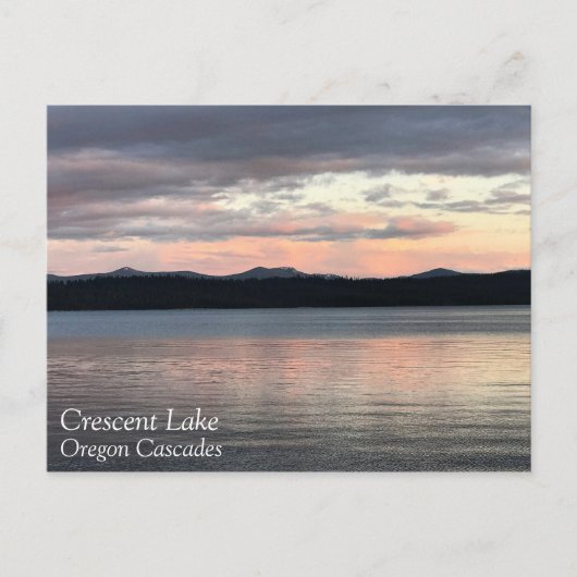 Sunset at Crescent Lake, Oregon Briefkaart (Voorkant)