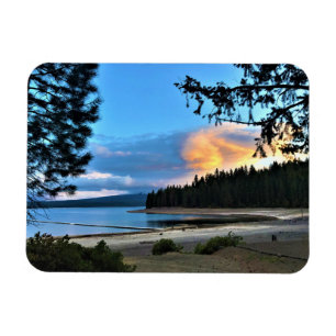 Sunset at Crescent Lake, Oregon Magneet