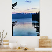 Sunset at Crescent Lake, Oregon Poster (Keuken)