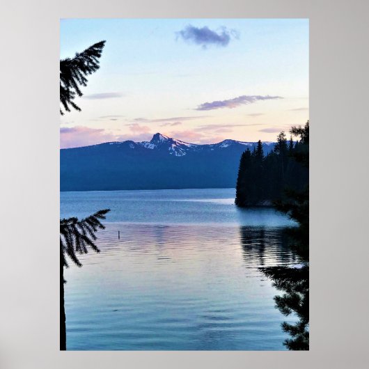 Sunset at Crescent Lake, Oregon Poster (Voorkant)