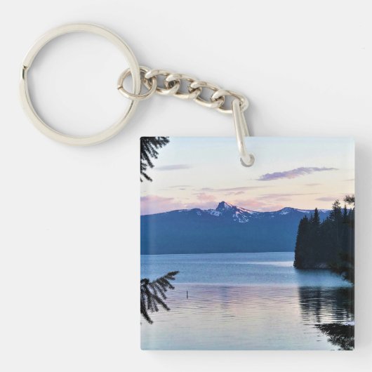 Sunset at Crescent Lake, Oregon Sleutelhanger (voorkant)