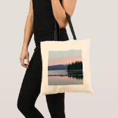 Sunset at Crescent Lake, Oregon Tote Bag (Voorkant (product))