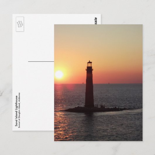 Sunset at Daughin Island Briefkaart (Voorkant / Achterkant)