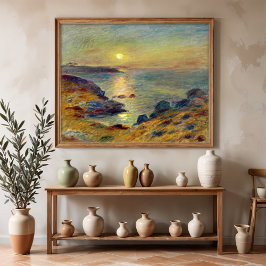 Sunset at Douarnenez Poster