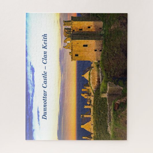 Sunset at Dunnottar Castle - Scottish Clan Keith Legpuzzel (Verticaal)