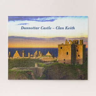 Sunset at Dunnottar Castle - Scottish Clan Keith Legpuzzel