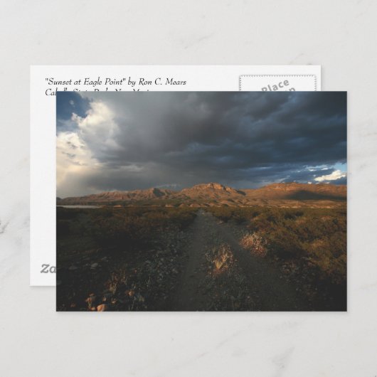 "Sunset at Eagle Point" Briefkaart (Voorkant / Achterkant)