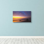 Sunset at Elk Rapids, Michigan. Canvas Afdruk (Insitu (Houten vloer))