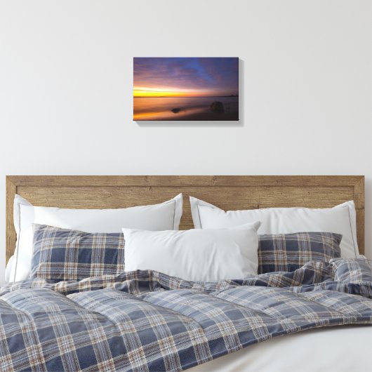 Sunset at Elk Rapids, Michigan. Canvas Afdruk (Insitu (Slaapkamer))