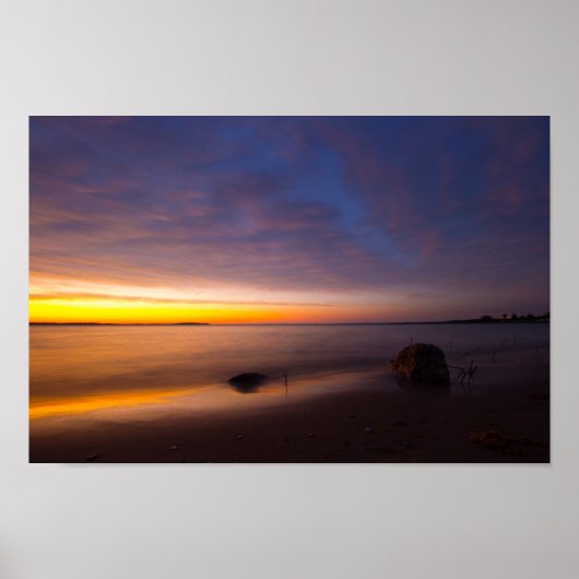 Sunset at Elk Rapids, Michigan Poster (Voorkant)
