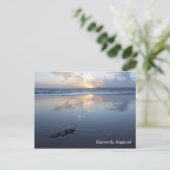 Sunset at Exmouth strand Briefkaart (Staand voorkant)