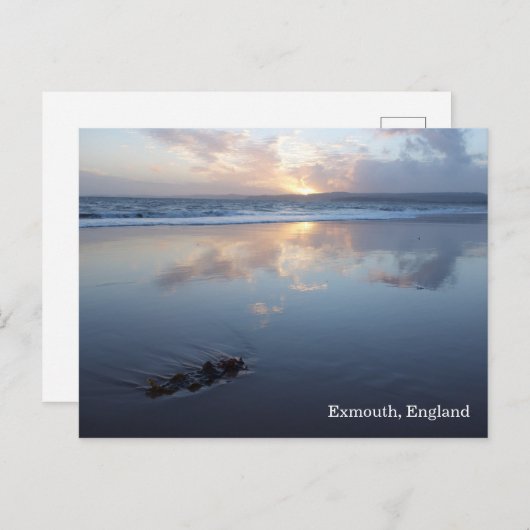 Sunset at Exmouth strand Briefkaart (Voorkant / Achterkant)