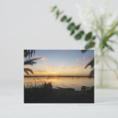 Sunset at Fatnas Island, Siwa Oasis, Afrika Briefkaart (Staand voorkant)