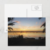 Sunset at Fatnas Island, Siwa Oasis, Afrika Briefkaart (Voorkant / Achterkant)
